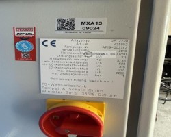 Maschine: TEMPEL + SCHOLZ UP2200 + Sensotrol 320 Reinstwasser -und Enthärtungsanlage