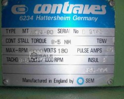 Maschine: CONTRAVES MT40...... Servoantrieb