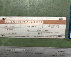 Maschine: WEINGARTEN DE 250 Stanzautomaten