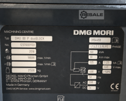 Maschine: DMG MORI DMU 80 P duoBLOCK Vertikale CNC Bearbeitungszentren