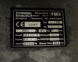 Maschine: TMZ Stanztiegel L122 Stanzmaschinen