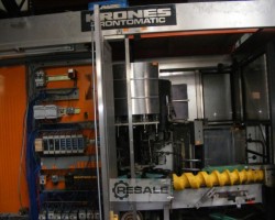 Maschine: KRONES PRONTOMATIC 720-18 Etikettierer, Kaltkleber, Vorne, Hals, Rückenetikett