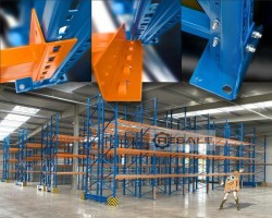 Maschine: TOTAL-REGAL  lfm Palettenregal  3m , 57 Rahmen 300 Träger
