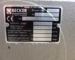 Maschine: BECKER KDT 3.140 Verdichter Drehschieber Pumpe 140m³/h